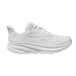 NWOB HOKA ONE ONE Clifton 9 'White/White' Running Shoes Size 11D